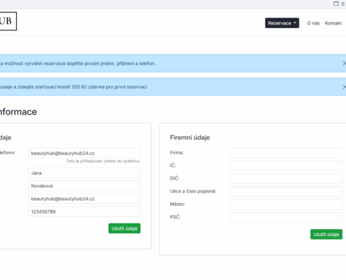 Registrujte se – vytvořte si zdarma účet v naší webové aplikaci.